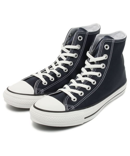 CONVERSE(コンバース)の「ALL STAR SATIN HI / オールスター サテン HI(スニーカー・レディース・シャンパン/ダークネイビー・6/5/11.5/7/3/10.5/9/4/7.5/8.5/3.5/5.5/6.5/8/4.5/9.5)」の2枚目の写真