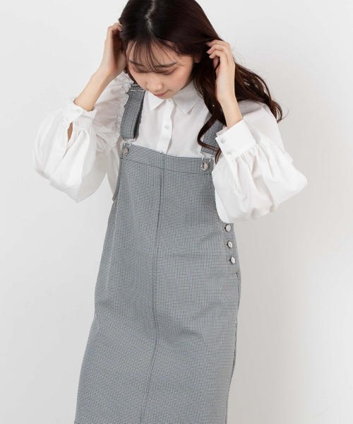 WEGO(ウィゴー)の「WEGO/ギャザースリーブブラウス(シャツ/ブラウス・レディース・ホワイト/ライトパープル・FREE)」の2枚目の写真