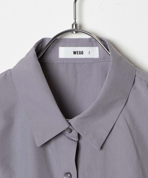 WEGO(ウィゴー)の「WEGO/ギャザースリーブブラウス(シャツ/ブラウス・レディース・ホワイト/ライトパープル・FREE)」の22枚目の写真