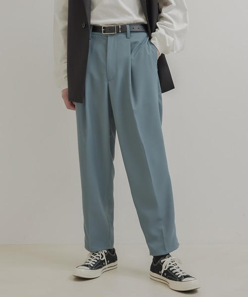 JUNRED（ジュンレッド）の「ライトスルーイージーワイドパンツ（スラックス・メンズ・ブラック/ベージュ/ブラウン/ブルー系その他4/グリーン系その他/チャコールグレー/ホワイト系その他/ブルー系その他・S/M/L）」の21枚目の写真