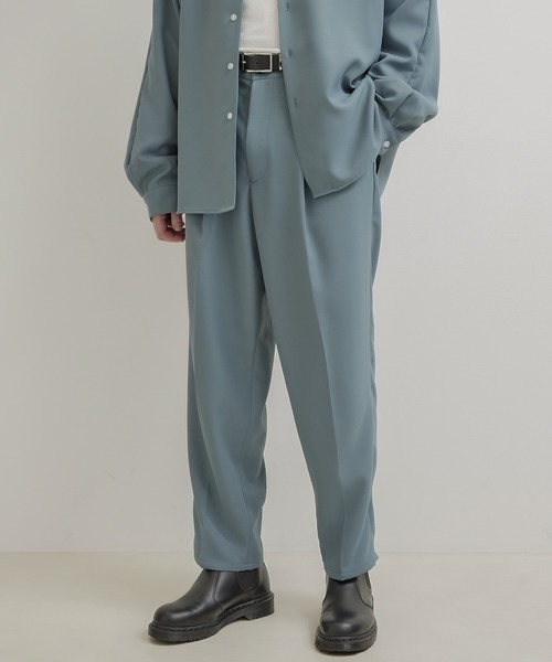 JUNRED（ジュンレッド）の「ライトスルーイージーワイドパンツ（スラックス・メンズ・ブラック/ベージュ/ブラウン/ブルー系その他4/グリーン系その他/チャコールグレー/ホワイト系その他/ブルー系その他・S/M/L）」の22枚目の写真