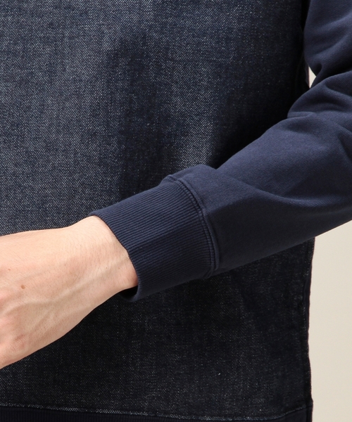 BEAUTY&YOUTH UNITED ARROWS(ビューティーアンドユースユナイテッドアローズ)の「BY デニム×スウェット クルーネック ◆(スウェット・メンズ・ネイビー・LARGE/SMALL/MEDIUM/X-LARGE)」の10枚目の写真