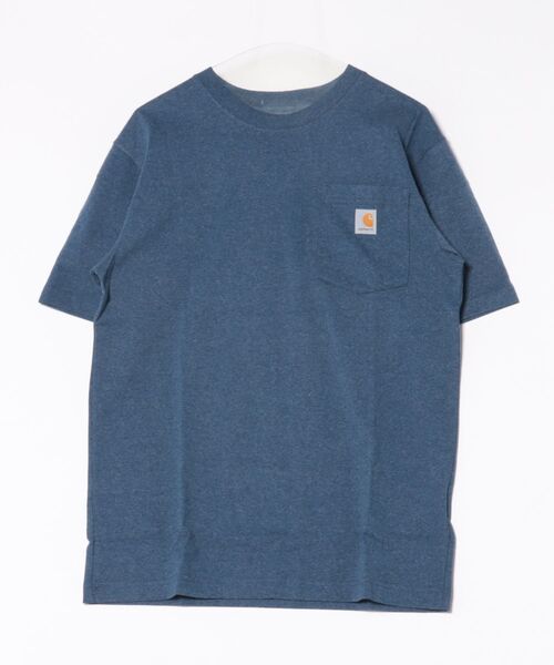 Carhartt（カーハート）の「Carhartt / カーハート/半袖TEE Workwear PKShort Sleeve T-Shirt CTK87（Tシャツ/カットソー・メンズ・チャコールグレー/ブラック/ネイビー/グレー/ブルー/グリーン/ブルーグレー/レッド系その他/ホワイト/ライトブルー/ブラウン/ダークネイビー/ライム/ライトピンク/グリーン系その他/ライトグリーン/キャメル・SMALL/MEDIUM/LARGE/X-LARGE）」の14枚目の写真