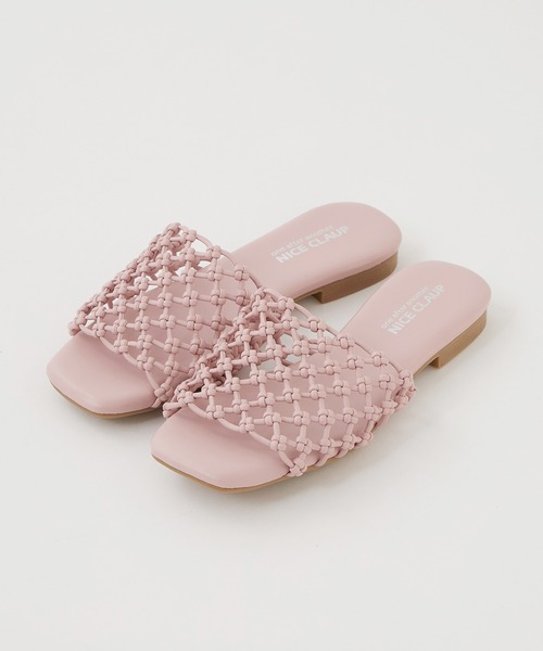 one after another NICE CLAUP（ワンアフターアナザーナイスクラップ）の「マクラメフラットサンダル（サンダル・レディース・ベージュ/アイボリー・LL/S/M/L）」の14枚目の写真