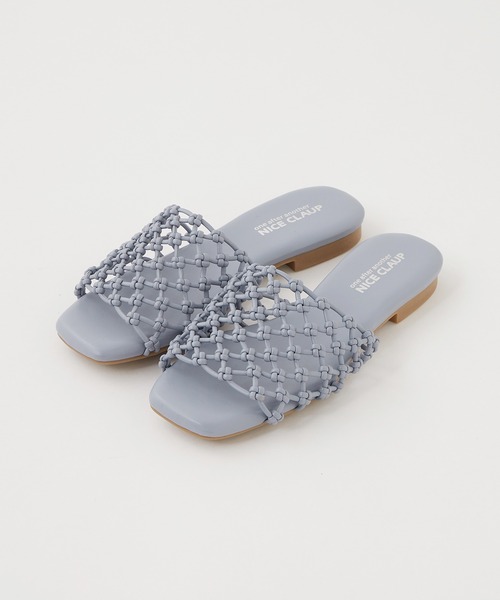 one after another NICE CLAUP（ワンアフターアナザーナイスクラップ）の「マクラメフラットサンダル（サンダル・レディース・ベージュ/アイボリー・LL/S/M/L）」の22枚目の写真