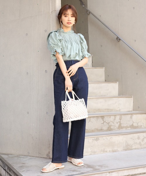 one after another NICE CLAUP（ワンアフターアナザーナイスクラップ）の「マクラメフラットサンダル（サンダル・レディース・ベージュ/アイボリー・LL/S/M/L）」の4枚目の写真