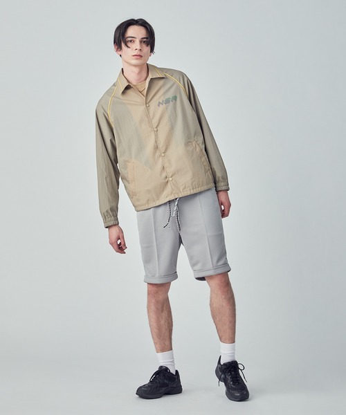 Not So Ape（ノットソーエイプ）の「Not so Apeコーチジャケット（ナイロンジャケット・メンズ・ベージュ/イエロー・MEDIUM/LARGE）」の21枚目の写真