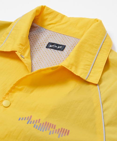 Not So Ape（ノットソーエイプ）の「Not so Apeコーチジャケット（ナイロンジャケット・メンズ・ベージュ/イエロー・MEDIUM/LARGE）」の19枚目の写真