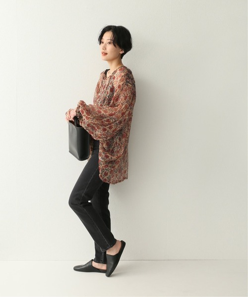 Mes Demoiselles...（メドモワゼル）の「【MES DEMOISELLES/メドモアゼル】blouse gardenia：ブラウス（シャツ/ブラウス・レディース・レッド・1）」の4枚目の写真