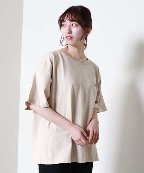 archives（アルシーヴ）の「プリントＢＩＧＴ（Tシャツ/カットソー・レディース・ベージュ/オフホワイト/ブルー・MEDIUM）」の8枚目の写真