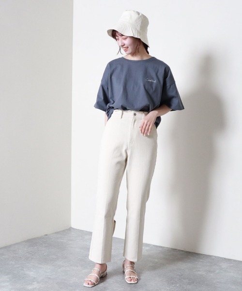 archives（アルシーヴ）の「プリントＢＩＧＴ（Tシャツ/カットソー・レディース・ベージュ/オフホワイト/ブルー・MEDIUM）」の13枚目の写真