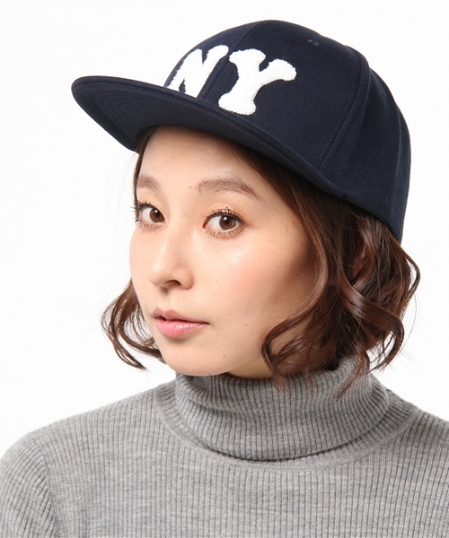 WEGO（ウィゴー）の「WEGO/NYスウェットキャップ（キャップ・レディース・グレー/ネイビー/ワイン・FREE）」の5枚目の写真