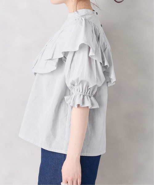 OLIVE des OLIVE(オリーブデオリーブ)の「ラッフルプチハイブラウス(シャツ/ブラウス・レディース・オフホワイト/アイボリー/ストライプ・FREE)」の22枚目の写真