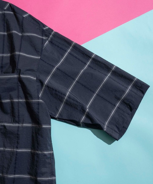 MAISON SPECIAL（メゾンスペシャル）の「《ユニセックスアイテム》シアーチェックエクストラプライムオーバーショートスリーブシャツ 【MAISON SPECIAL/メゾンスペシャル】（シャツ/ブラウス・メンズ・オフホワイト/ブラック/グレー・0/1/2）」の7枚目の写真