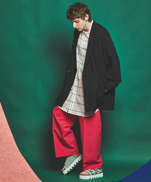 MAISON SPECIAL（メゾンスペシャル）の「《ユニセックスアイテム》シアーチェックエクストラプライムオーバーショートスリーブシャツ 【MAISON SPECIAL/メゾンスペシャル】（シャツ/ブラウス・メンズ・オフホワイト/ブラック/グレー・0/1/2）」の13枚目の写真