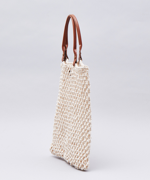 MAISON N.H PARIS（メゾンエヌアッシュパリ）の「MAISON NH PARIS GOA MEDIUM（トートバッグ・メンズ・ベージュ/ブラック・フリー）」の4枚目の写真