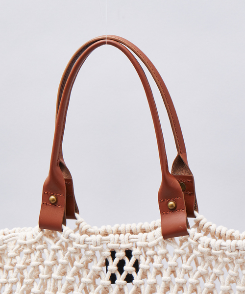 MAISON N.H PARIS（メゾンエヌアッシュパリ）の「MAISON NH PARIS GOA MEDIUM（トートバッグ・メンズ・ベージュ/ブラック・フリー）」の3枚目の写真