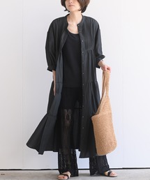 ピンタックティアードワンピース