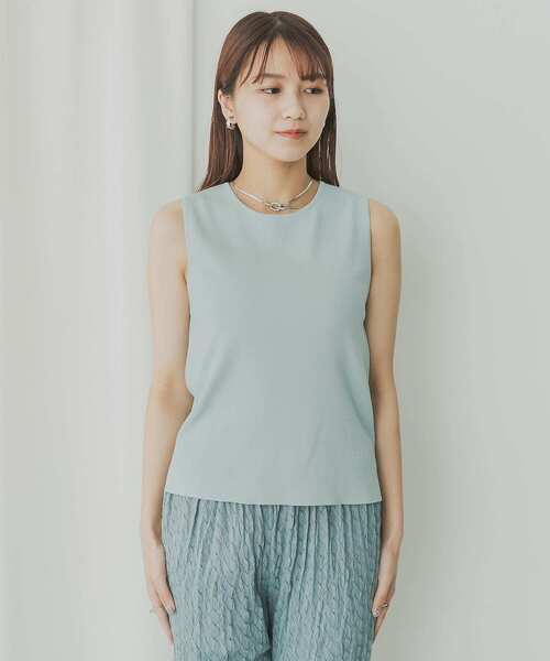 KBF+（ケービーエフプラス）の「KBF+　ノースリーブニットプルオーバー（ニット/セーター・レディース・ブルー系その他/ベージュ/ブラック・ONE）」の10枚目の写真