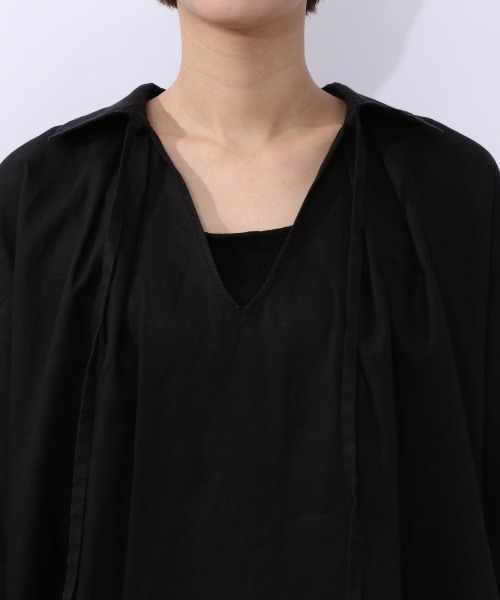 JEANASIS（ジーナシス）の「リネンフリンジチュニックSS/953215（シャツ/ブラウス・レディース・ブラック/ブラウン/アイボリー・FREE）」の16枚目の写真