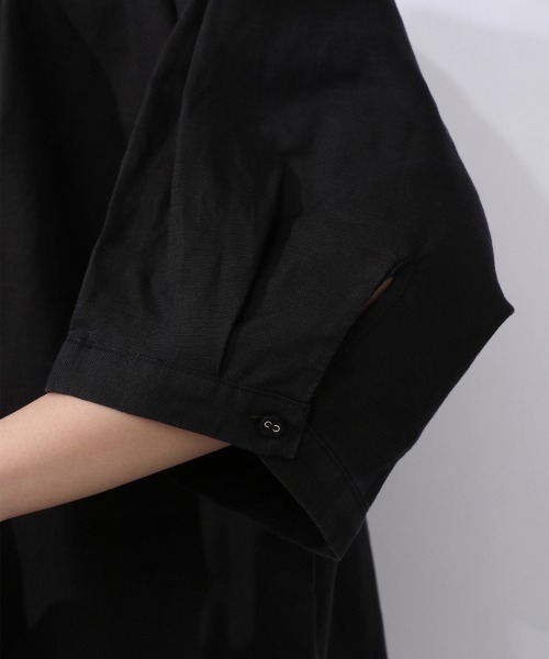 JEANASIS（ジーナシス）の「リネンフリンジチュニックSS/953215（シャツ/ブラウス・レディース・ブラック/ブラウン/アイボリー・FREE）」の19枚目の写真