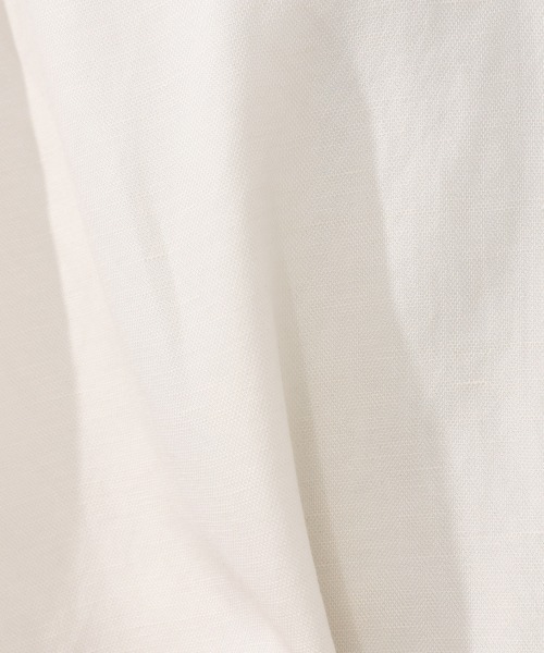 JEANASIS（ジーナシス）の「リネンフリンジチュニックSS/953215（シャツ/ブラウス・レディース・ブラック/ブラウン/アイボリー・FREE）」の5枚目の写真