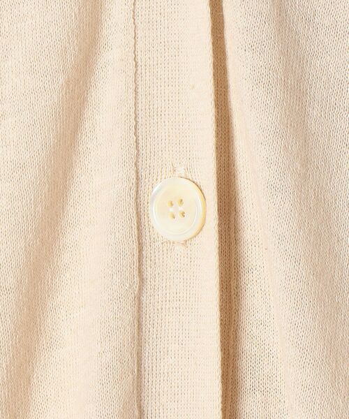 SHIPS any（シップス エニィ）の「SHIPS any: リネン ミックス Vネック カーディガン〈抗菌防臭〉◇（カーディガン/ボレロ・レディース・ナチュラル/ブラウン/ピンク/ネイビー・ONE SIZE）」の9枚目の写真