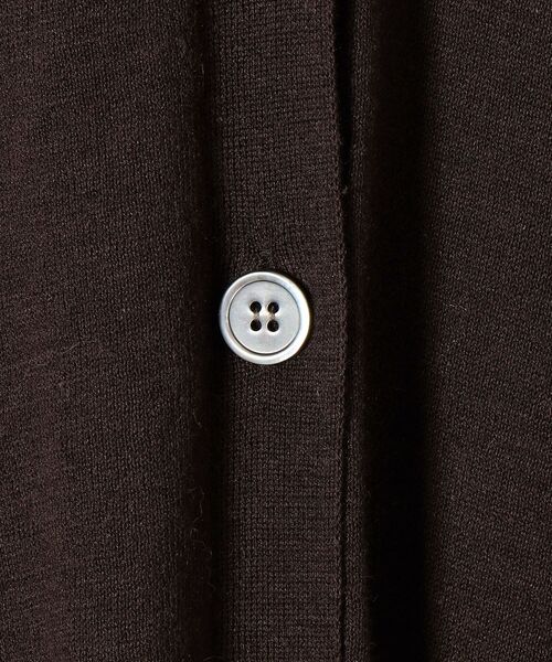 SHIPS any（シップス エニィ）の「SHIPS any: リネン ミックス Vネック カーディガン〈抗菌防臭〉◇（カーディガン/ボレロ・レディース・ナチュラル/ブラウン/ピンク/ネイビー・ONE SIZE）」の11枚目の写真