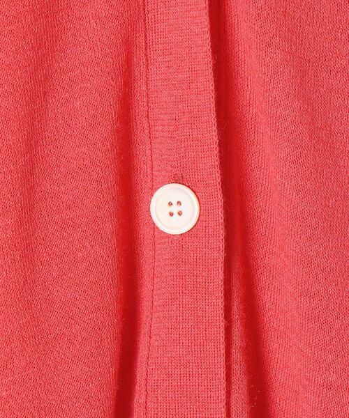 SHIPS any（シップス エニィ）の「SHIPS any: リネン ミックス Vネック カーディガン〈抗菌防臭〉◇（カーディガン/ボレロ・レディース・ナチュラル/ブラウン/ピンク/ネイビー・ONE SIZE）」の13枚目の写真