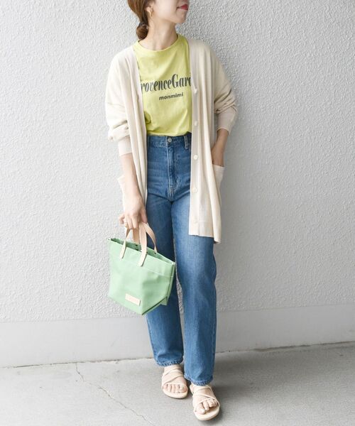 SHIPS any（シップス エニィ）の「SHIPS any: リネン ミックス Vネック カーディガン〈抗菌防臭〉◇（カーディガン/ボレロ・レディース・ナチュラル/ブラウン/ピンク/ネイビー・ONE SIZE）」の19枚目の写真