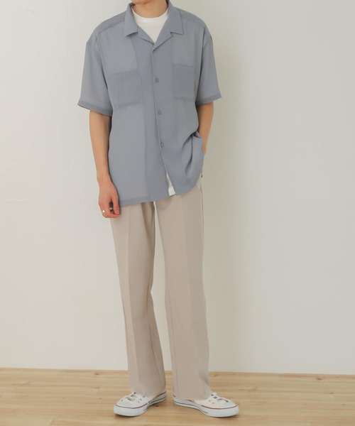 SENSE OF PLACE by URBAN RESEARCH（センスオブプレイスバイアーバンリサーチ）の「『WEB限定』セルフカットストレートパンツ（スラックス・メンズ・ブラック/ベージュ・MEDIUM/LARGE）」の19枚目の写真