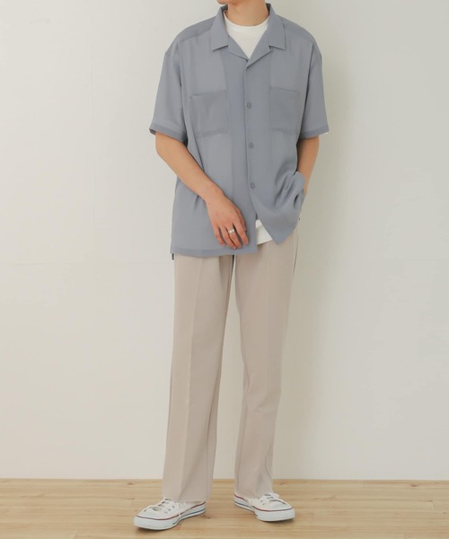 SENSE OF PLACE by URBAN RESEARCH（センスオブプレイスバイアーバンリサーチ）の「『WEB限定』セルフカットストレートパンツ（スラックス・メンズ・ブラック/ベージュ・MEDIUM/LARGE）」の20枚目の写真