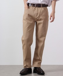 ワイドシルエット ストレッチツイルパンツ