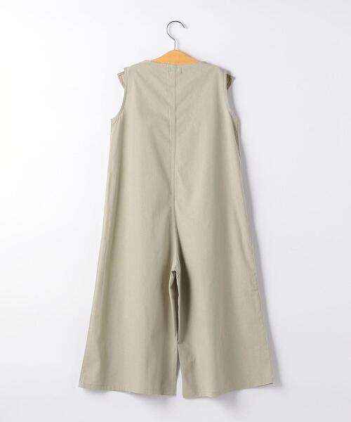 green label relaxing（グリーンレーベルリラクシング）の「【キッズ】TJ GLR 刺繍サロペット（つなぎ/オールインワン・キッズ・モカ/オリーブ・115cm/105cm/125cm/135cm）」の9枚目の写真