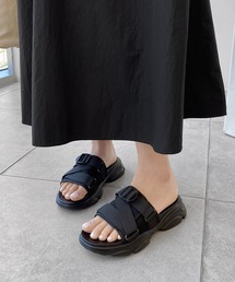 minsobi（ミンソビ）の「厚底ストラップスリッパ　ストラップサンダル  スリッパサンダル（サンダル）」