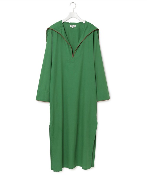 ADAM ET ROPE'（アダムエロペ）の「【P.Le Moult】Sailor Long Shirt（ワンピース・レディース・ダークグリーン/ネイビー・2）」の17枚目の写真
