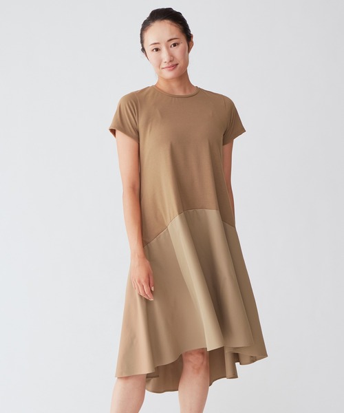 ワンピース ワンピース ドレス タフタコンビワンピース ワンピース Chacott チャコット のファッション