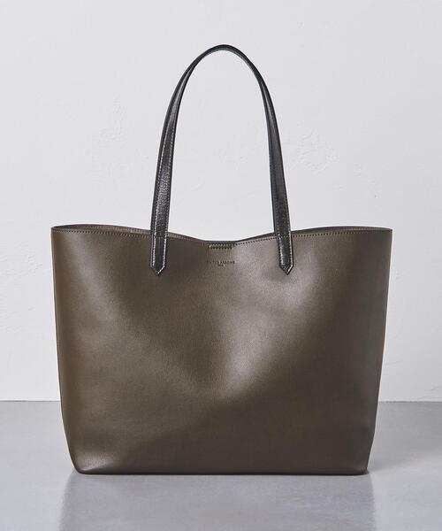 UNITED ARROWS（ユナイテッドアローズ）の「＜UNITED ARROWS＞マイクロファイバー コンビ トートバッグ YOKO†（トートバッグ・メンズ・ブラック/オリーブ・FREE）」の2枚目の写真