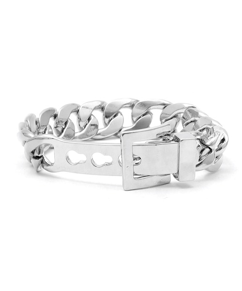Figments（フィグメンツ）の「メタルバックルチェーンブレスレット（ブレスレット・レディース・シルバー・FREE）」の3枚目の写真