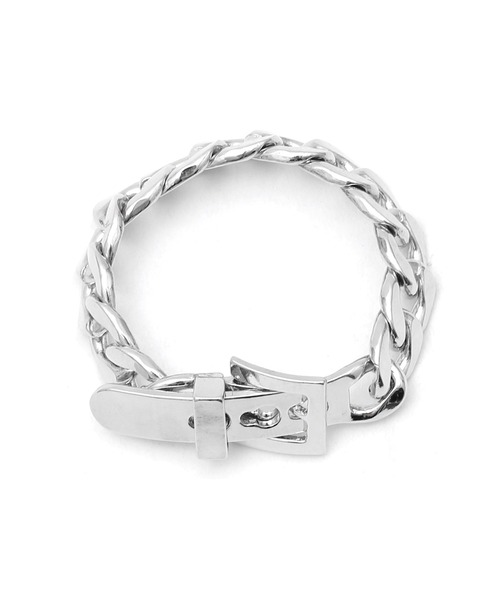 Figments（フィグメンツ）の「メタルバックルチェーンブレスレット（ブレスレット・レディース・シルバー・FREE）」の6枚目の写真