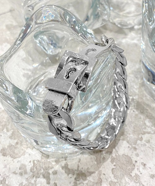 Figments（フィグメンツ）の「メタルバックルチェーンブレスレット（ブレスレット・レディース・シルバー・FREE）」の9枚目の写真