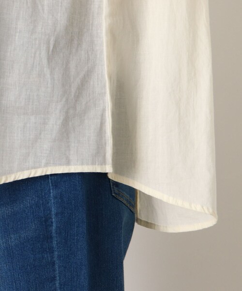 SHOO・LA・RUE（シューラルー）の「◆【INDIA】V切替レースブラウス（シャツ/ブラウス・レディース・ダークブラウン/ブルー/ホワイト系・02/03/04）」の9枚目の写真