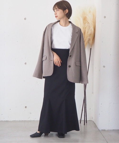 tiptop（ティップトップ）の「【2サイズ展開】 テーラードジャケット【web限定Sサイズ・セットアップ対応】（テーラードジャケット・レディース・ブラック/ブルー/グリーン/アイボリー/A・S/M）」の13枚目の写真