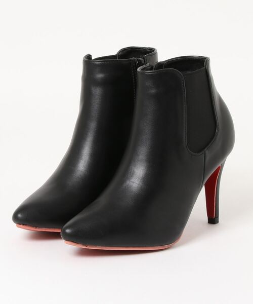 Mafmof（マフモフ）の「Mafmof(マフモフ) レッドソールポインテッドトゥサイドゴアヒール ブーツ（ブーツ・レディース・ブラック系その他/ブラック・M/LL/L/S）」の5枚目の写真