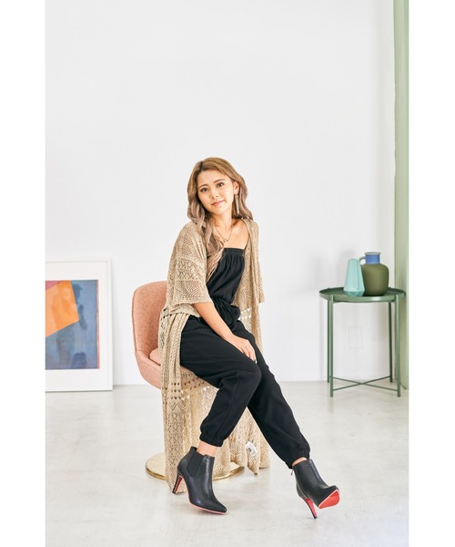 Mafmof（マフモフ）の「Mafmof(マフモフ) レッドソールポインテッドトゥサイドゴアヒール ブーツ（ブーツ・レディース・ブラック系その他/ブラック・M/LL/L/S）」の11枚目の写真