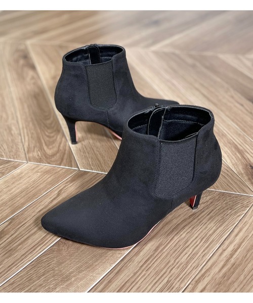 Mafmof（マフモフ）の「Mafmof(マフモフ) レッドソールポインテッドトゥサイドゴアヒール ブーツ（ブーツ・レディース・ブラック系その他/ブラック・M/LL/L/S）」の21枚目の写真