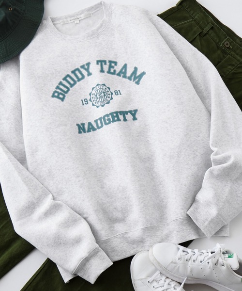 Anchor Smith（アンカー スミス）の「オーバーサイズ カレッジデザイン プルオーバースウェット（スウェット・メンズ・グリーン系その他/グレー系その他/ブラック系その他/ホワイト系その他/ネイビー系/ホワイト系その他3/ホワイト系その他2/グリーン系その他2/グレー系その他3/ブラック系その他2/グレー系その他2/ネイビー系3/ブラック系その他3/グリーン系その他3/ネイビー系2/グレー系3/ライトグレー系3/ライトグレー系4/グレー系4/グレー系/ネイビー系4/グリーン系その他4・M/L）」の11枚目の写真