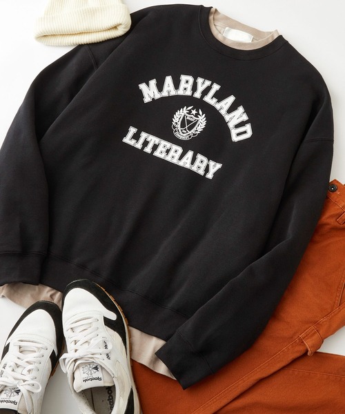 Anchor Smith（アンカー スミス）の「オーバーサイズ カレッジデザイン プルオーバースウェット（スウェット・メンズ・グリーン系その他/グレー系その他/ブラック系その他/ホワイト系その他/ネイビー系/ホワイト系その他3/ホワイト系その他2/グリーン系その他2/グレー系その他3/ブラック系その他2/グレー系その他2/ネイビー系3/ブラック系その他3/グリーン系その他3/ネイビー系2/グレー系3/ライトグレー系3/ライトグレー系4/グレー系4/グレー系/ネイビー系4/グリーン系その他4・M/L）」の5枚目の写真