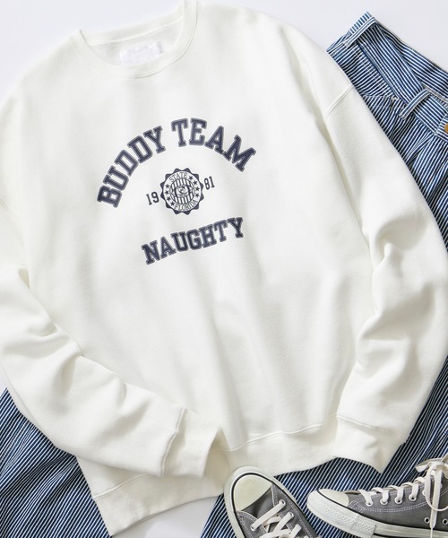 Anchor Smith（アンカー スミス）の「オーバーサイズ カレッジデザイン プルオーバースウェット（スウェット・メンズ・グリーン系その他/グレー系その他/ブラック系その他/ホワイト系その他/ネイビー系/ホワイト系その他3/ホワイト系その他2/グリーン系その他2/グレー系その他3/ブラック系その他2/グレー系その他2/ネイビー系3/ブラック系その他3/グリーン系その他3/ネイビー系2/グレー系3/ライトグレー系3/ライトグレー系4/グレー系4/グレー系/ネイビー系4/グリーン系その他4・M/L）」の4枚目の写真