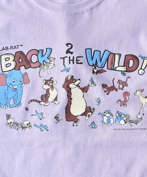 LABRAT(ラブラット)の「Nick Atkins×LABRAT "BACK 2 THE WILD" Tee(Tシャツ/カットソー・メンズ・ホワイト/ブラック/パープル・MEDIUM/LARGE/X-LARGE)」の7枚目の写真